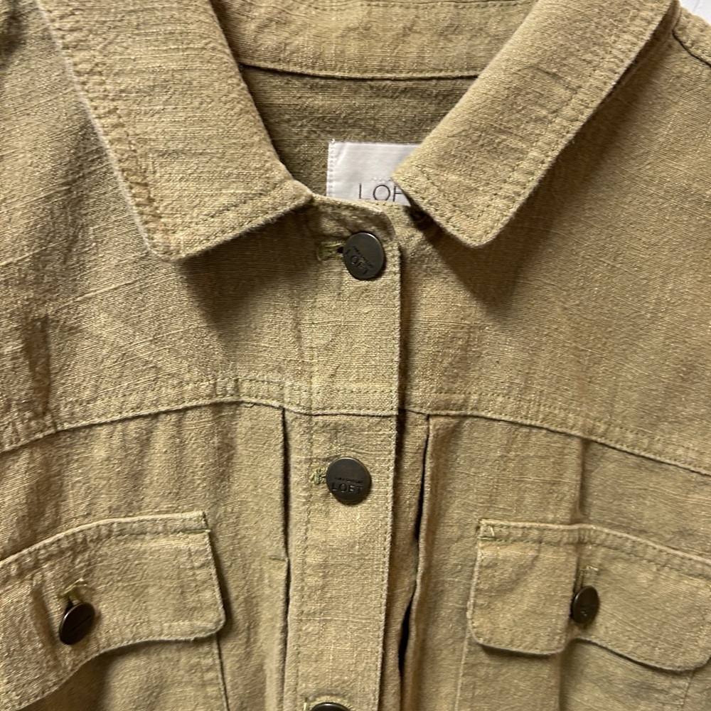 Loft Linen Jacket SZ L - Picture 2 of 3